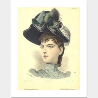 Vintage millinery print: April 1889 Posters and Art